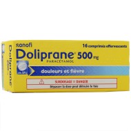Doliprane 500 mg Boite de 16 comprimés effervescents