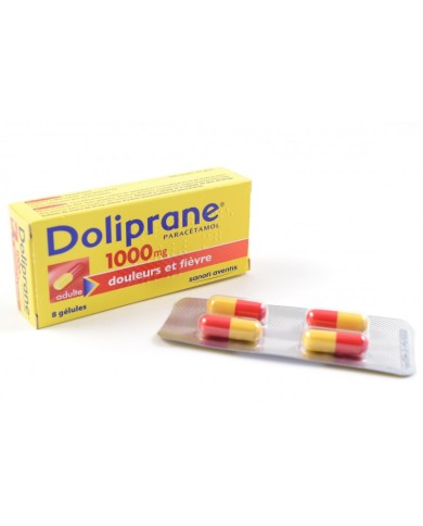 DOLIPRANE 1000 Mg Boite de 8 gélules