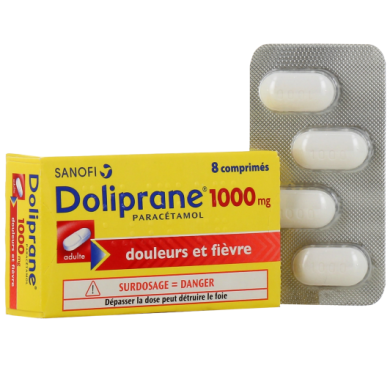 DOLIPRANE 1000 Mg Boite de 8 comprimés