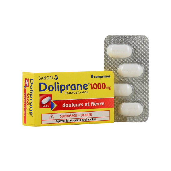DOLIPRANE 1000 Mg Boite de 8 comprimés