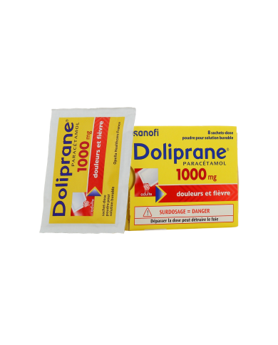 DOLIPRANE 1000 Mg Boite de 8 sachets