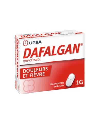 Dafalgan 1G  Boite de 8 comprimes pelliculés