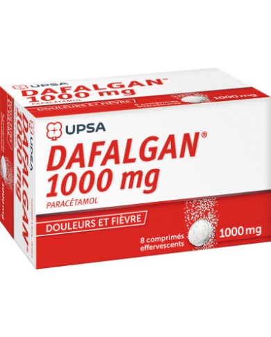 Dafalgan 1G  Boite de 8 comprimés effervescents