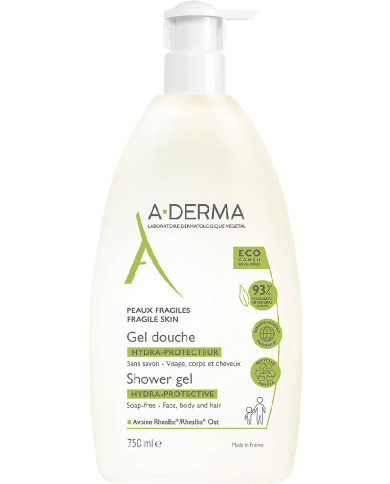 ADerma Gel Douche Hydra-Protecteur Flacon pompe de 750 ml