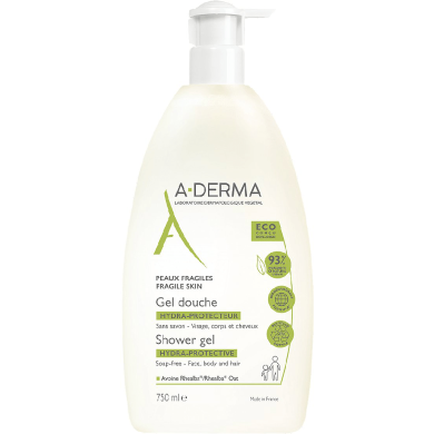 ADerma Gel Douche Hydra-Protecteur Flacon pompe de 750 ml ADerma Gel Douche Hydra-Protecteur Flacon pompe de 750 ml