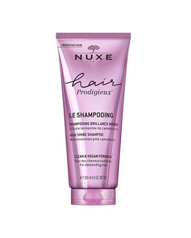 NUXE HAIR PRODIGIEUX Le Shampooing Brillance Miroir- A l' Huile Fermentée de Camélia Rose Tube de 200ml NUXE HAIR PRODIGIEUX Le Shampooing Brillance Miroir- A l' Huile Fermentée de Camélia Rose Tube de 200ml