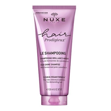 NUXE HAIR PRODIGIEUX Le Shampooing Brillance Miroir- A l' Huile Fermentée de Camélia Rose Tube de 200ml NUXE HAIR PRODIGIEUX Le Shampooing Brillance Miroir- A l' Huile Fermentée de Camélia Rose Tube de 200ml
