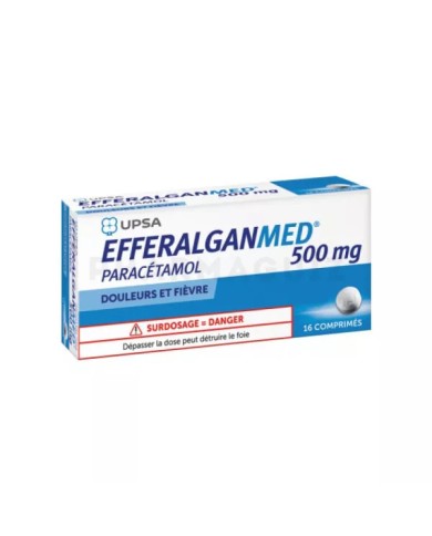 EfferalganMed 500 mg Boite de 16 comprimés