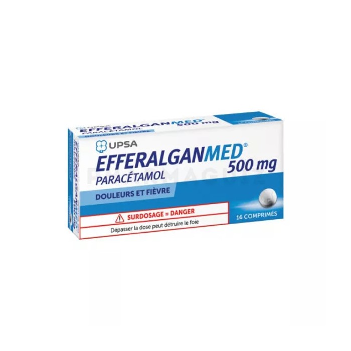 EfferalganMed 500 mg Boite de 16 comprimés