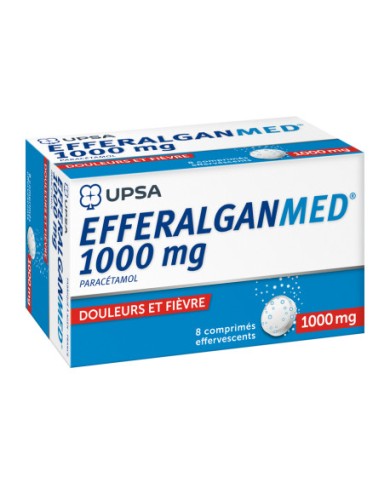 EFFERALGAN 1000 Mg Boite de 8 comprimés effervescents