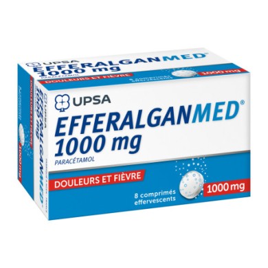 EFFERALGAN 1000 Mg Boite de 8 comprimés effervescents EFFERALGAN 1000 Mg Boite de 8 comprimés effervescents