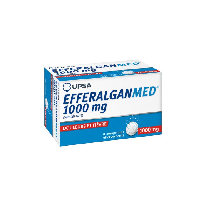 EFFERALGAN 1000 Mg Boite de 8 comprimés effervescents EFFERALGAN 1000 Mg Boite de 8 comprimés effervescents