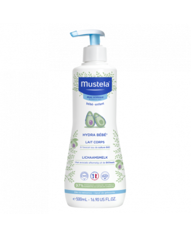 MUSTELA Hydra bébé Lait corps Flacon pompe de 500 ml MUSTELA Hydra bébé Lait corps Flacon pompe de 500 ml