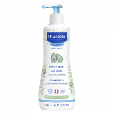 MUSTELA Hydra bébé Lait corps Flacon pompe de 500 ml MUSTELA Hydra bébé Lait corps Flacon pompe de 500 ml