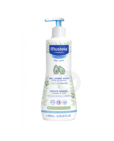 Mustela Gel Lavant Doux Flacon pompe de 500 ml Mustela Gel Lavant Doux Flacon pompe de 500 ml