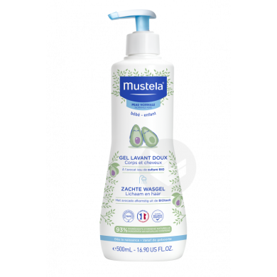Mustela Gel Lavant Doux Flacon pompe de 500 ml Mustela Gel Lavant Doux Flacon pompe de 500 ml