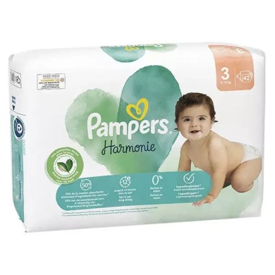 Pampers Harmonie 36 Couches Taille 3 (6-10 kg)