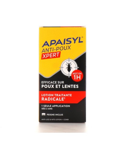APAISYL XPERT Lotion traitante poux et lentes Spray de 100ml APAISYL XPERT Lotion traitante poux et lentes Spray de 100ml