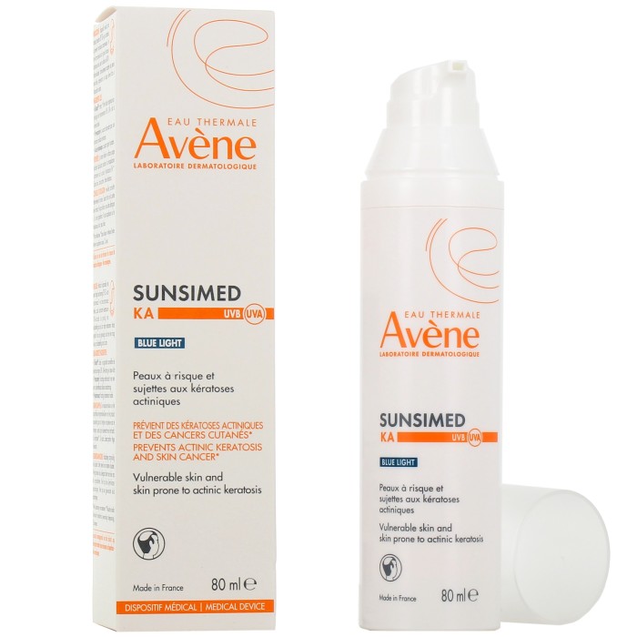 AVENE SunsiMed KA Trés haute protection des peaux sensibles Flacon pompe doseur 80 ml