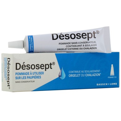 Désosept Pommade pour les paupières contre Orgelet ou Chalazion