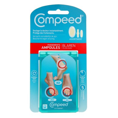 COMPEED AMPOULES Pansement assortis Boite de 5 COMPEED AMPOULES Pansement assortis Boite de 5