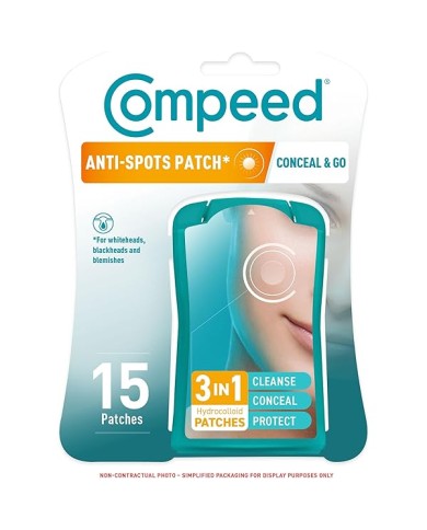 COMPEED Patchs Discrets Anti Imperfections Boite de 15 COMPEED Patchs Discrets Anti Imperfections Boite de 15