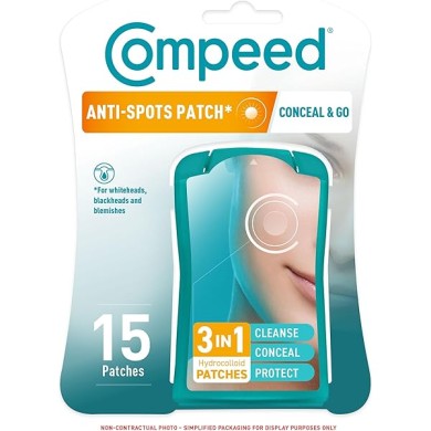 COMPEED Patchs Discrets Anti Imperfections Boite de 15 COMPEED Patchs Discrets Anti Imperfections Boite de 15