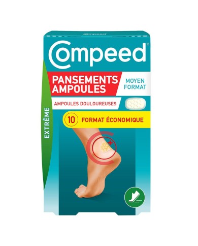 COMPEED AMPOULES Pansement moyen format Boite de 10
