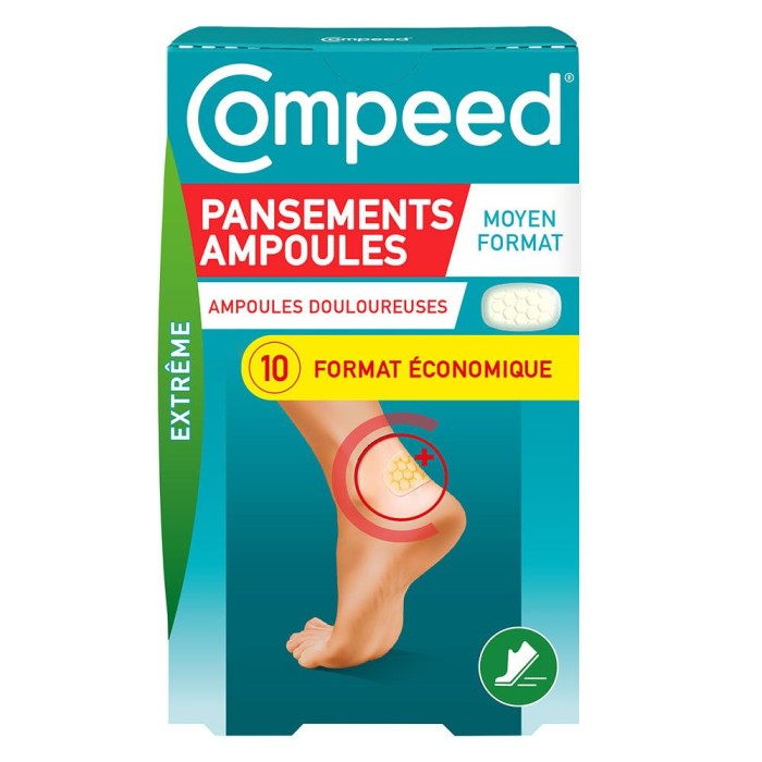 COMPEED AMPOULES Pansement moyen format Boite de 10