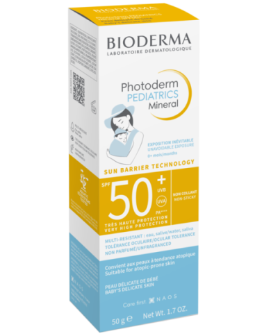 BIODERMA Photoderm Pediatric Mineral SPF 50+ Tube de 50 Grammes BIODERMA Photoderm Pediatric Mineral SPF 50+ Tube de 50 Grammes