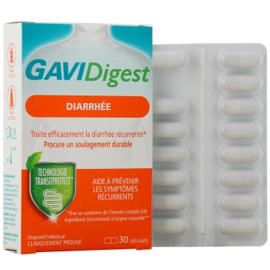GAVIDigest Diarrhée Boite de 30 gélules GAVIDigest Diarrhée Boite de 30 gélules