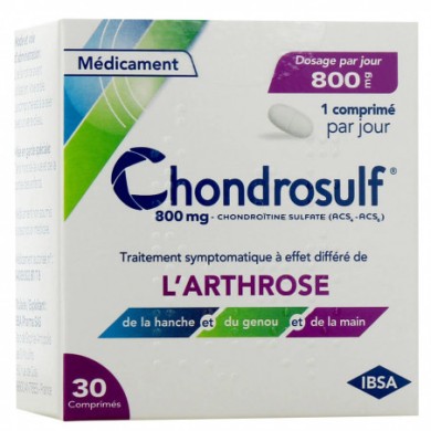 CHONDROSULF 800 Mg Traitement de l'arthrose Boite de 30 comprimés