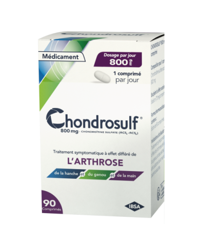 CHONDROSULF 800 Mg Traitement de l'arthrose Boite de 90 comprimés
