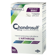 CHONDROSULF 800 Mg Traitement de l'arthrose Boite de 30 comprimés CHONDROSULF 800 Mg Traitement de l'arthrose Boite de 30 comprimés