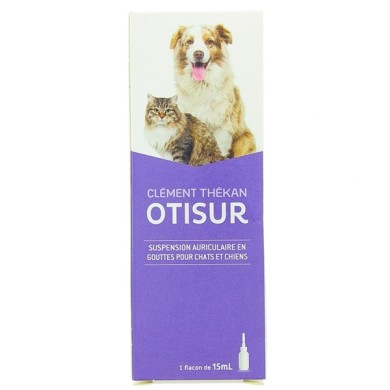 OTISUR SUSPENSION AURICULAIRE pour chat et chiens Flacon de 15 ml OTISUR SUSPENSION AURICULAIRE pour chat et chiens Flacon de 15 ml