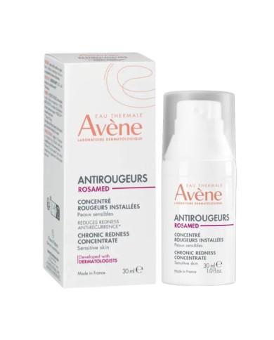 AVENE ANTIROUGEURS ROSAMED Concentré rougeurs installées Tube de 30 ml AVENE ANTIROUGEURS ROSAMED Concentré rougeurs installées Tube de 30 ml