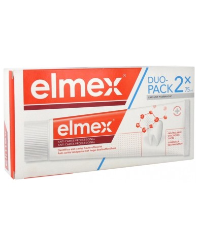 ELMEX Anti caries professional 2 tubes de 75 ml