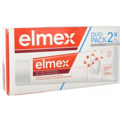 ELMEX Anti caries professional 2 tubes de 75 ml ELMEX Anti caries professional 2 tubes de 75 ml