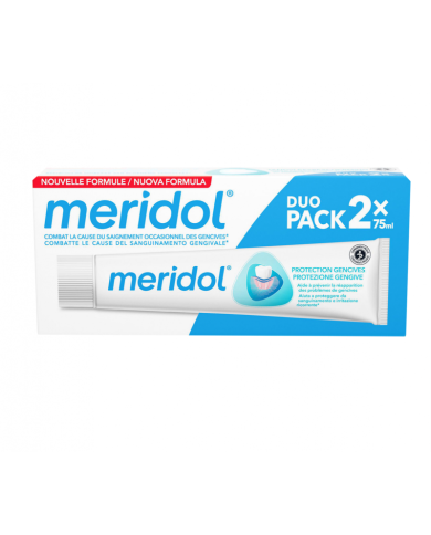MERIDOL Pâte dentifrice anti-plaque Protection gencives 2 Tubes de 75ml