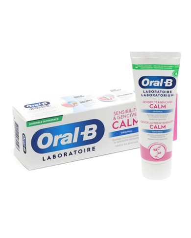 ORAL B CALM Dentifrice Sensibilité et gencives  Tube de 75 ml