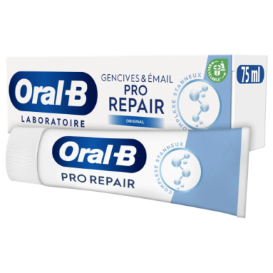 ORAL B PRO-REPAIR ORIGINAL Dentifrice Gencives et Email Tube de 75 ml ORAL B PRO-REPAIR ORIGINAL Dentifrice Gencives et Email Tube de 75 ml