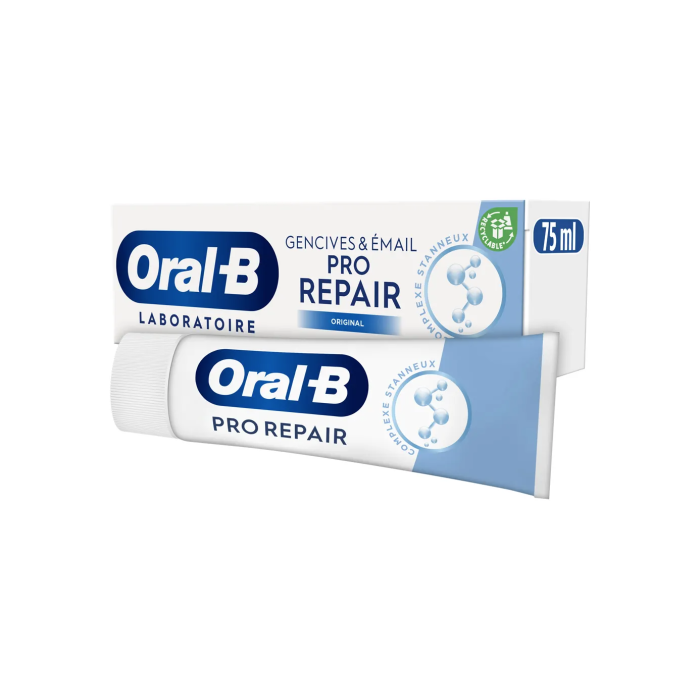 ORAL B PRO-REPAIR ORIGINAL Dentifrice Gencives et Email Tube de 75 ml