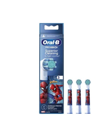 ORAL B Brossettes kids SPIDER-MAN Boite de 3 ORAL B Brossettes kids SPIDER-MAN Boite de 3