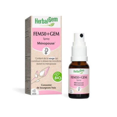 HERBALGEM FEM50+GEM Spray BIO de 15 ml HERBALGEM FEM50+GEM Spray BIO de 15 ml