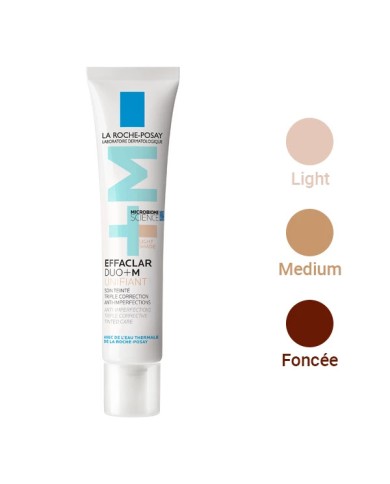 LA ROCHE POSAY Effaclar DUO+M unifiant teinte foncée Tube de 40 ml LA ROCHE POSAY Effaclar DUO+M unifiant teinte foncée Tube de 40 ml