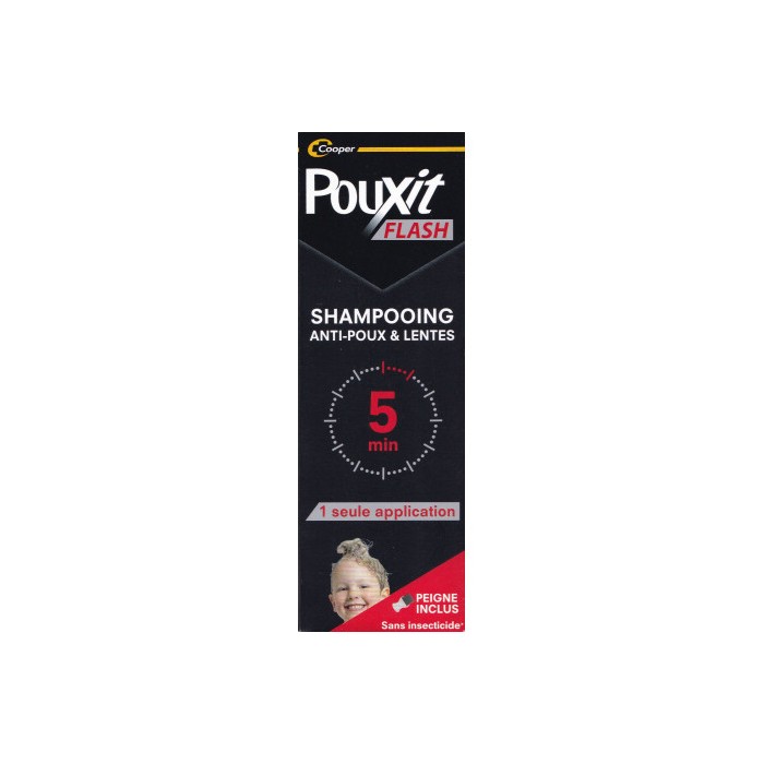 POUXIT FLASH Shampooing anti-poux et lentes Flacon de 100 ml POUXIT FLASH Shampooing anti-poux et lentes Flacon de 100 ml