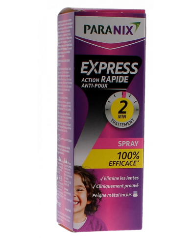 Paranix Express Spray anti-poux de 95ml + un peigne