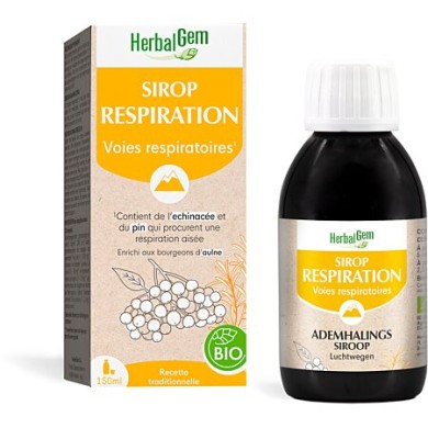 Herbalgem Sirop Respiration Confort Des Voies Respiratoires Flacon de 150 ml