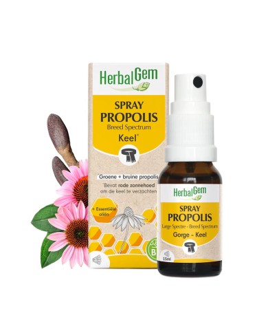 HERBALGEM Spray Propolis Large Spectre - Bio Flacon de 15 ml