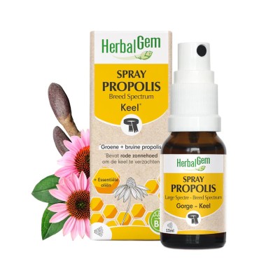 HERBALGEM Propolis EN GOUTTES Large Spectre - Bio Flacon de 15 ml
